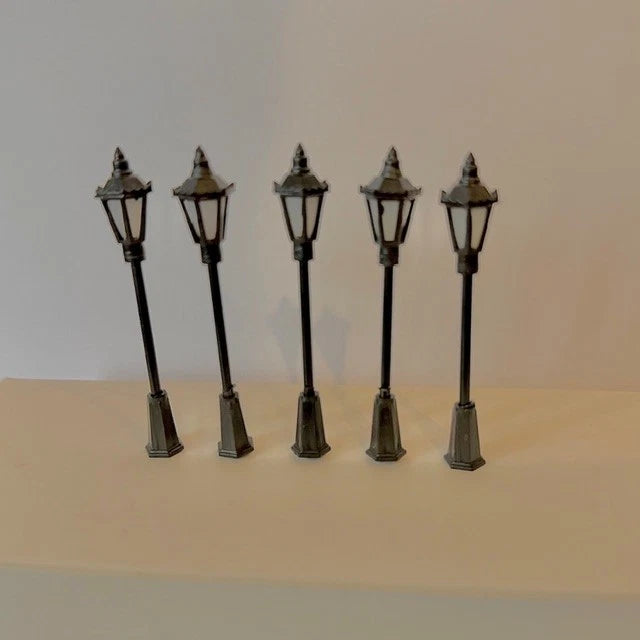 x5 Mini Model Street Lights HO OO Scale Train 3v LED