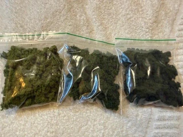 MIXED Green Clump Foliage, Woodland Scenic, Diorama, Scenery, Train track