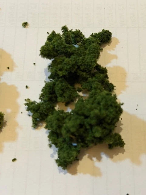 MIXED Green Clump Foliage, Woodland Scenic, Diorama, Scenery, Train track