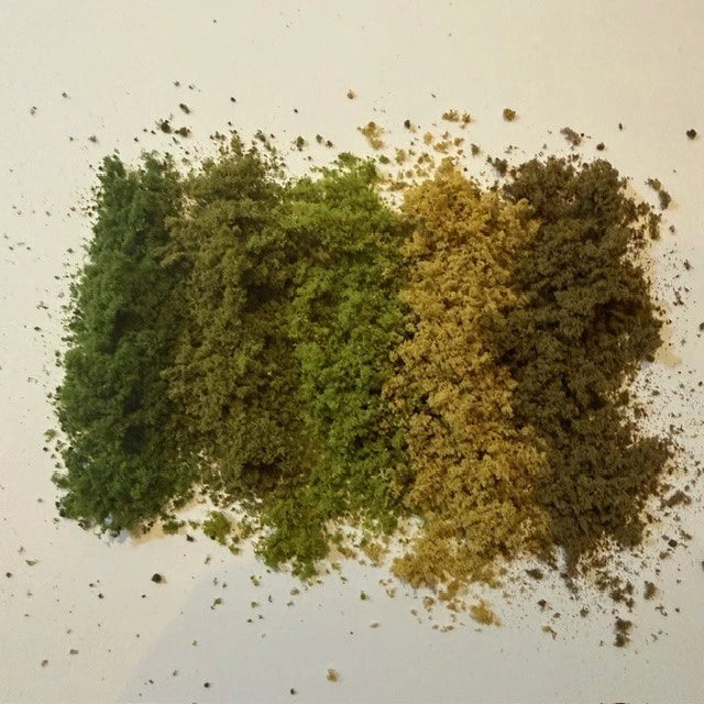 X5 MIXED COLOURS , COARSE modelling grass, Woodland & scenic, Scenery, Diorama.