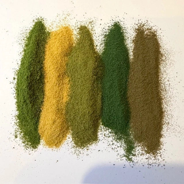 X5 MIXED COLOURS , Fine modelling grass, Woodland & scenic, Scenery, Diorama.